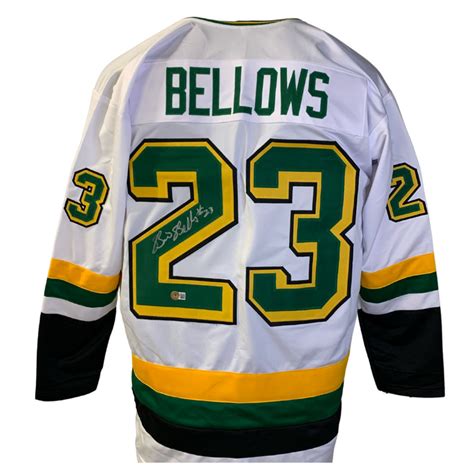 Brian Bellows Signed Custom White Hockey Jersey — Elite Ink