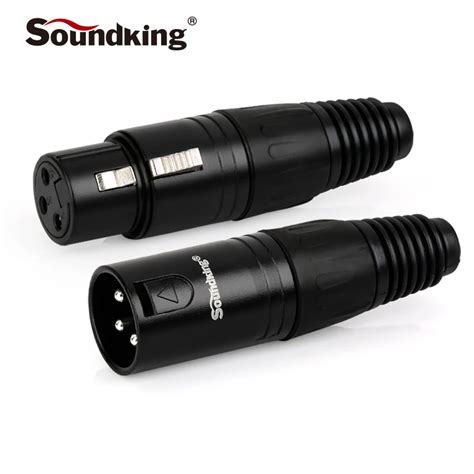 Soundking High Quality XLR Connector XLR Plug Male and Female Plug Used for Audio Cable Speaker ...