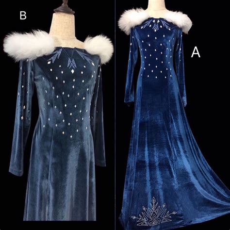 R998 OLAF'S FROZEN ADVENTURE Elsa dress with bottom rhinestone · angel-secret · Online Store ...