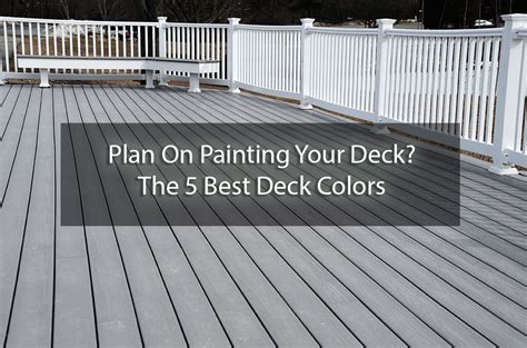 Plan On Painting Your Deck? The 5 Best Deck Colors - SurePRO Painting