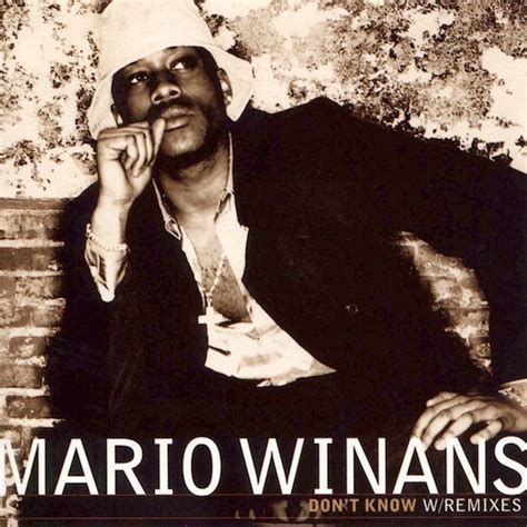 Mario Winans – Don't Know (W/Remixes) (1997, CD) - Discogs