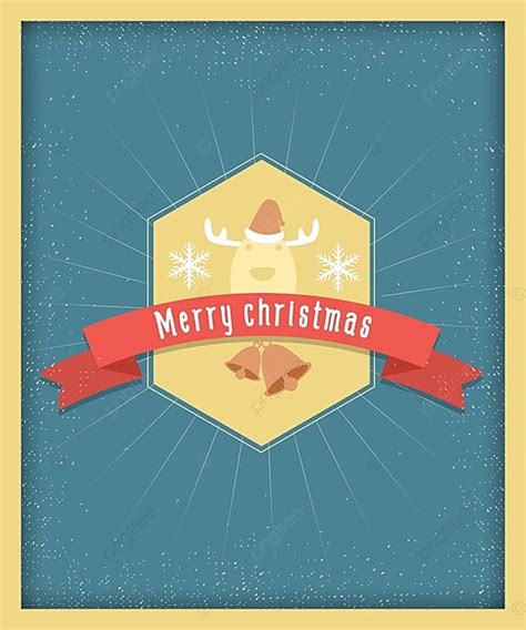 Merry Christmas Postcard Vintage Design Illustration Template Download on Pngtree