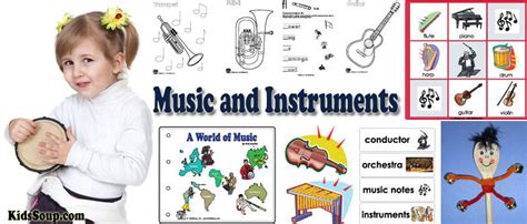 Music, Instruments Preschool Activities, Crafts, Lessons, and Printables | KidsSoup