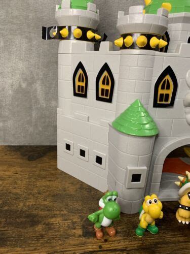 Super Mario Bros Bowser Deluxe Castle Playset 4 Figures Nintendo 2019 Jakks Toy | #4637350420