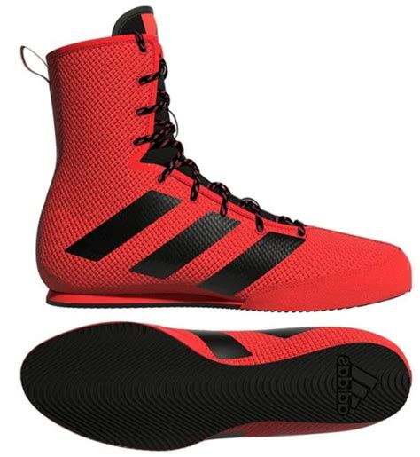 Adidas Box Hog 3 Boxing Boots, Red/Black/Red | Fight Outlet