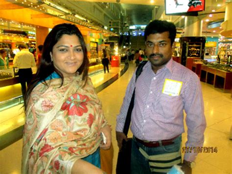 Spotted: Tamil actress Khushboo at Dubai airport - Rediff.com movies