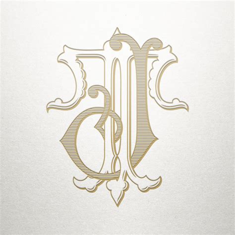 Fancy Monogram Design JT TJ Fancy Monogram Digital