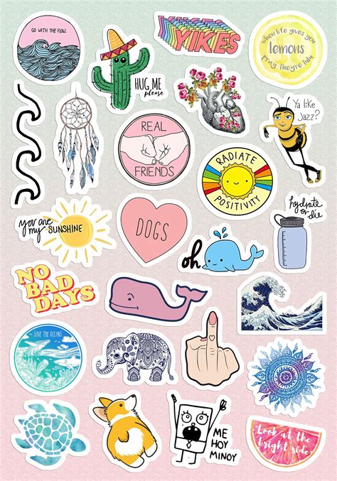 Small & Large Aesthetic Stickers for Phone Case 11 Inc - Etsy Israel