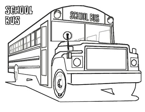 Free Printable School Bus Coloring Pages For Kids