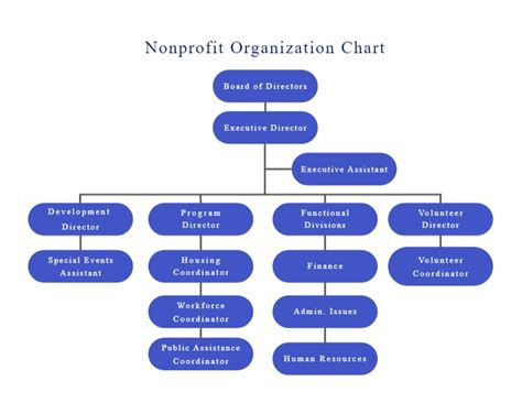 organizational chart for nonprofit Nonprofit organizational chart examples templates edrawmax