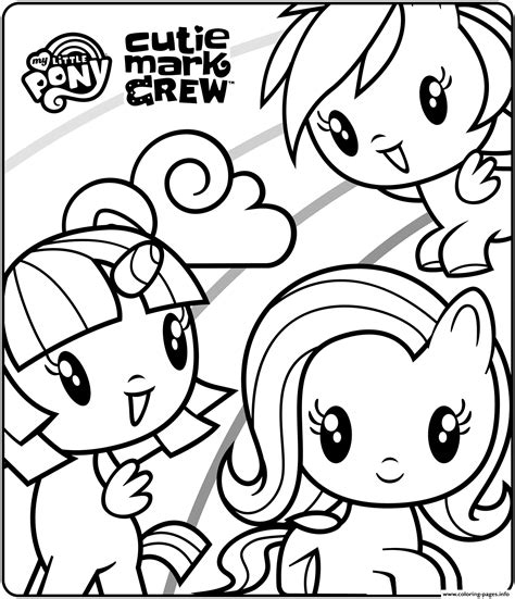 Mlp Cutie Mark Crusaders Coloring Pages Coloring Pages