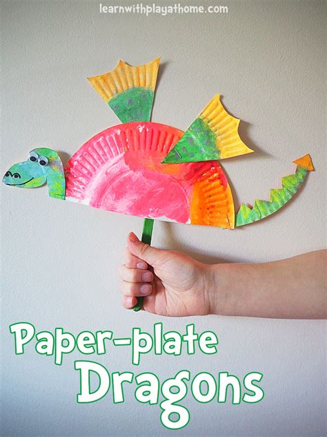 Learn with Play at Home: Simple Paper Plate Dragon Craft