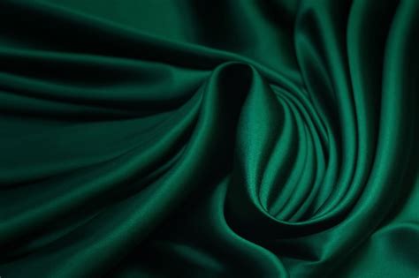 Premium Photo | Texture, Texture of green silk fabric. Beautiful emerald green soft silk fabric.