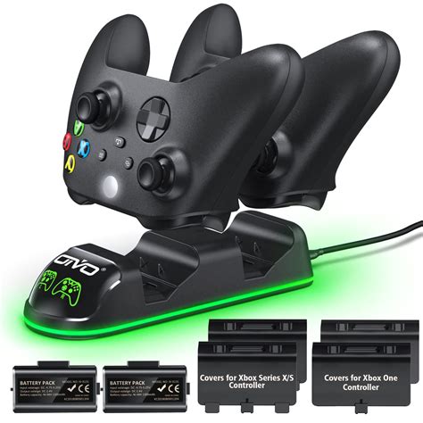 OIVO XSX Controller Charger Station with 2 Packs 1300mAh Rechargeable Battery Packs for Xbox ...