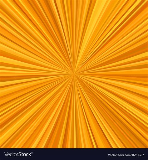 Orange starburst background from radial stripes Vector Image