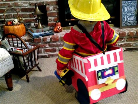 Making a Fire Truck Halloween Costume for Free (With Lights and Sound Effects)