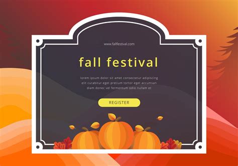 Fall Festival Colorful Border Template 256967 Vector Art at Vecteezy