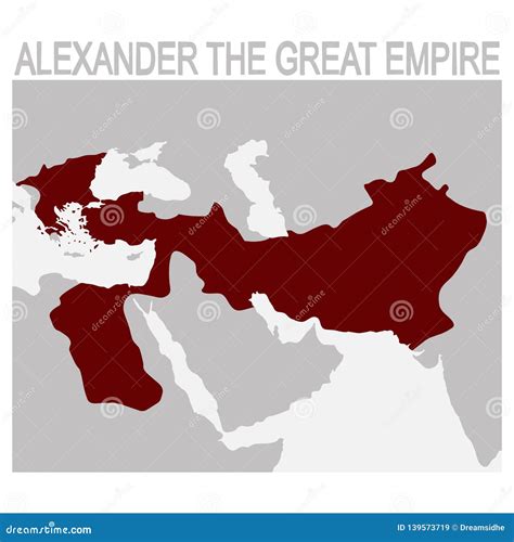 Map of the Alexander the Great Empire Stock Vector - Illustration of horse, macedon: 139573719