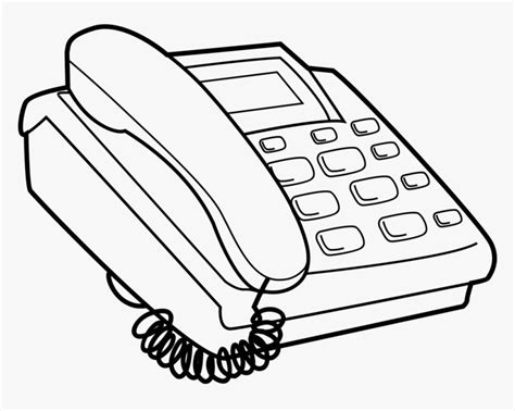 Phone Clipart Black And White - Clip Art Black And White Telephone, HD Png Download ...