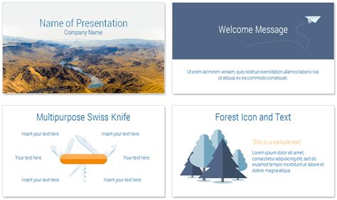 Mountain Landscape PowerPoint Template - PresentationDeck.com