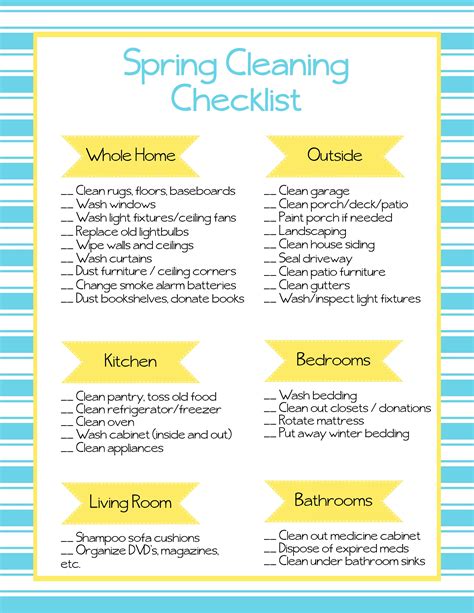 FREE Printable Spring Cleaning Checklist! | How To Do Easy