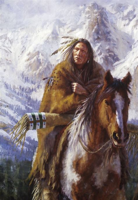 "Warriors of the High Country, Ute, Native American paintings, James Ayers Studios" by ...