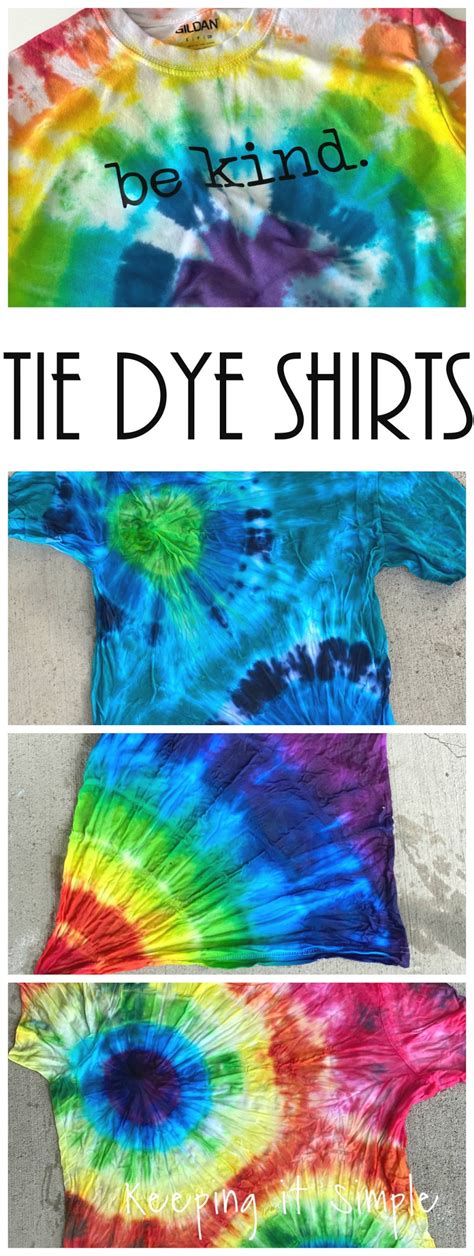 Tips and Tricks on How to Tie Dye Shirts • Keeping it Simple