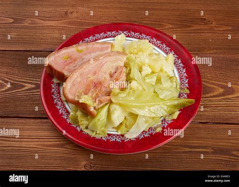 Bacon and cabbage Stock Photo - Alamy