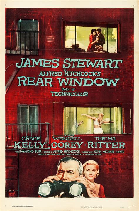 Rear Window movie poster, 1954 | Movie posters, Hitchcock, Alfred hitchcock movies