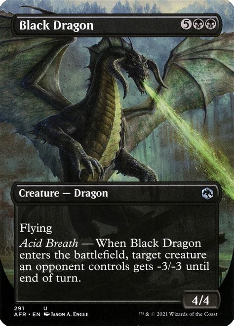 Black Dragon · Adventures in the Forgotten Realms (AFR) #291 · Scryfall Magic The Gathering Search