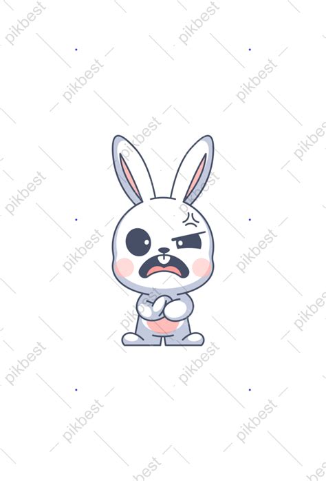 Cute Bunny Is Angry | AI PNG Images Free Download - Pikbest