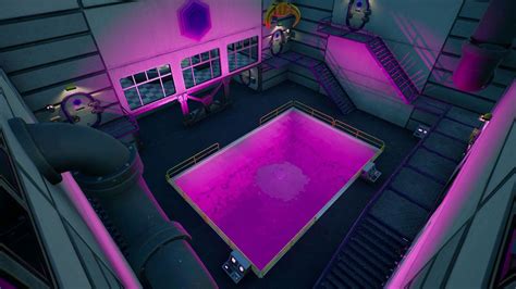 Fortnite Purple Pool at Steamy Stacks location | GamesRadar+