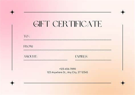 Free Printable Gift Certificate Templates - prntbl.concejomunicipaldechinu.gov.co