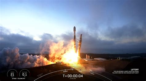 Starlink Group 4-31 is launched by SpaceX's Falcon 9 from Vandenberg.