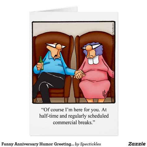 Funny Anniversary Humor Greeting Card | Zazzle | Happy anniversary funny, Anniversary quotes ...