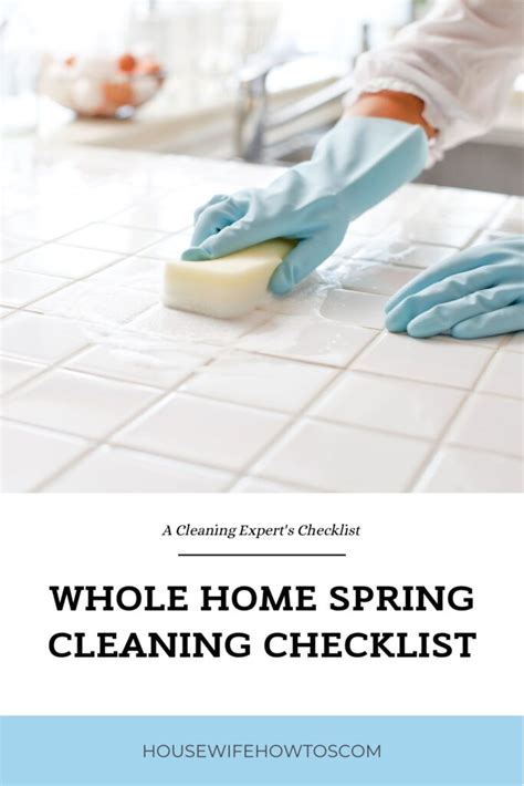 Printable Home Spring Cleaning Checklist from a Cleaning Expert