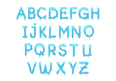 Water Letter Font