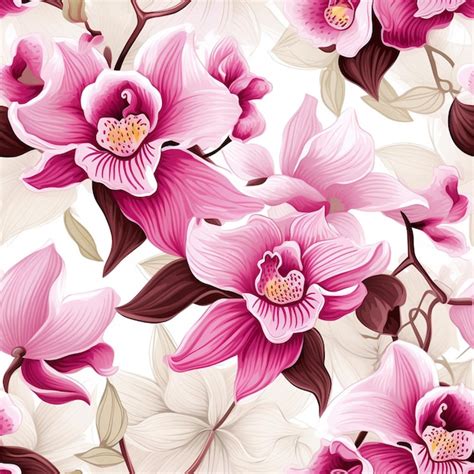 Premium AI Image | Floral wallpaper for living room