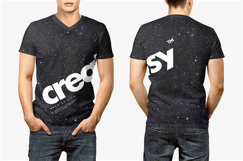 Black T-Shirt Mockup Front And Back Psd Free Models – All Free Mockups