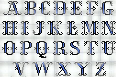 Cross Stitch Alphabet Chart - Vintage Crafts and More