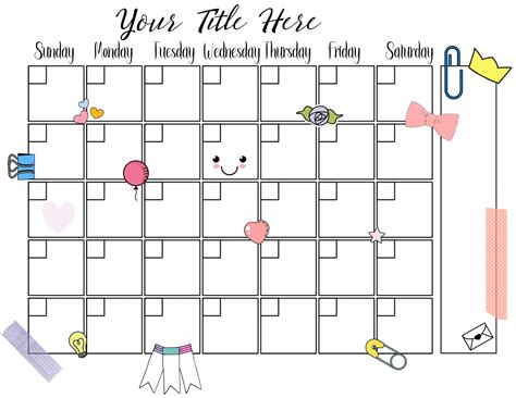 FREE adorable DIY cute planners and planner stickers