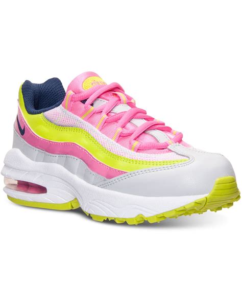 Nike Little Girls' Air Max 95 Running Sneakers From Finish Line in Pink - Lyst