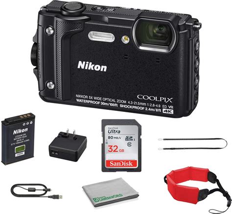 Amazon.com : Nikon COOLPIX W300 Rugged Waterproof Underwater Digital Camera Bundle with 32GB ...