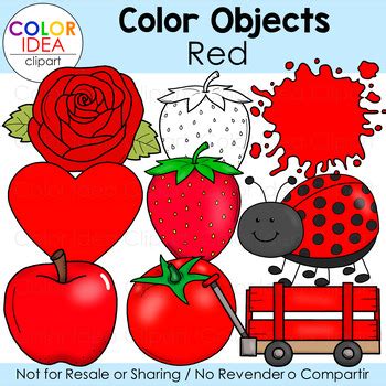 Color Objects - Red by Color Idea | TPT