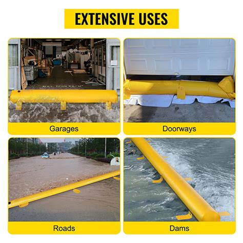 Flood Barrier Hydro Barrier Used for Doorways Garages - Buy water filled flood barrier, flood ...