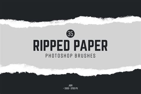 Ripped Paper Photoshop Brushes — Medialoot