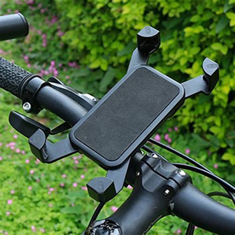 Bike Bicycle Motorcycle Handlebar Mount Holder Phone Holder With Silicone Support Band For ...