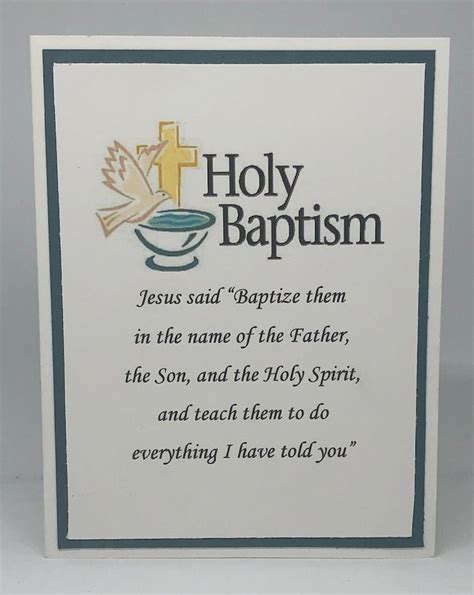 Holy Baptism Card Religious Card for Your Baptism Baptism | Etsy Birthday Cards For Friends ...