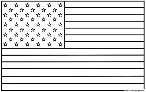 United States Flag Original Coloring page Printable