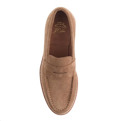 J.crew Kenton Suede Penny Loafers in Brown for Men (sahara) - Save 3% | Lyst